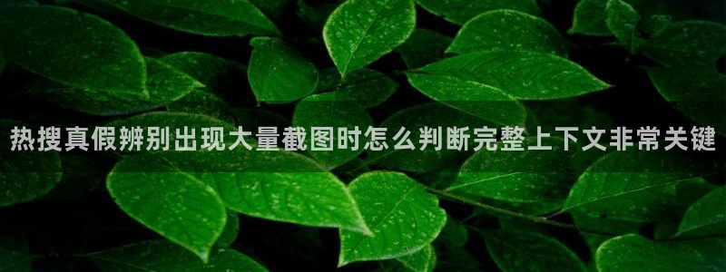 黑料爆料内容大全：热搜真假辨别出现大量截图时怎么判断完整上下文非常关键